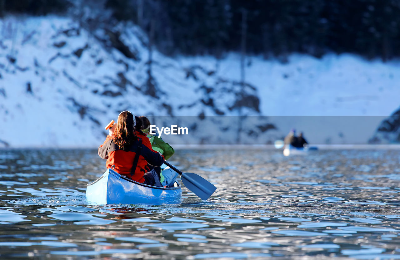 Woman in kayak 