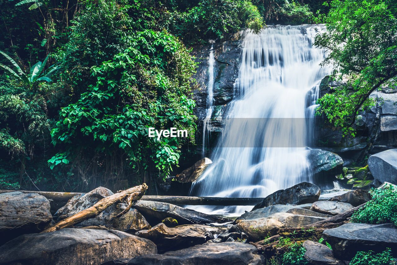 SCENIC VIEW OF WATERFALL