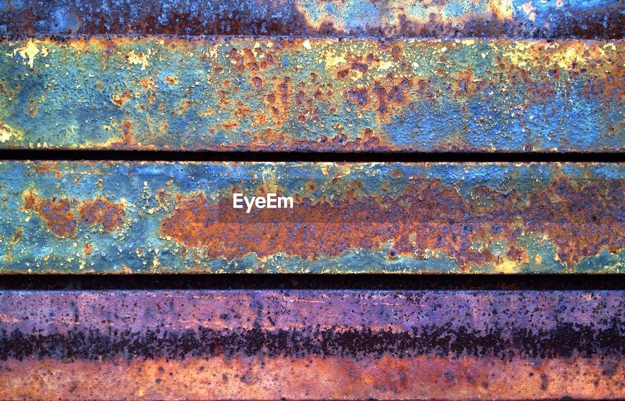 Full frame shot of rusty metal