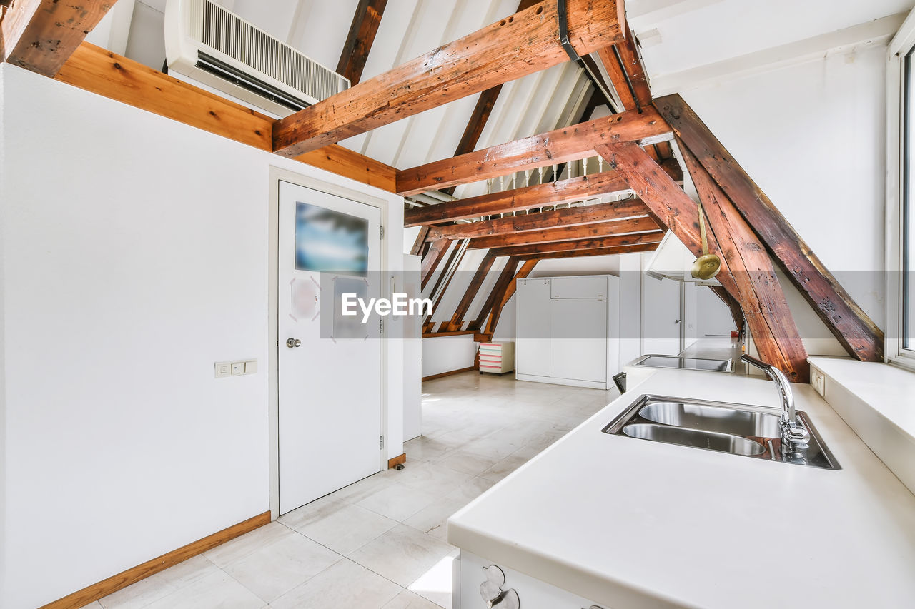 Empty kitchen in modern home