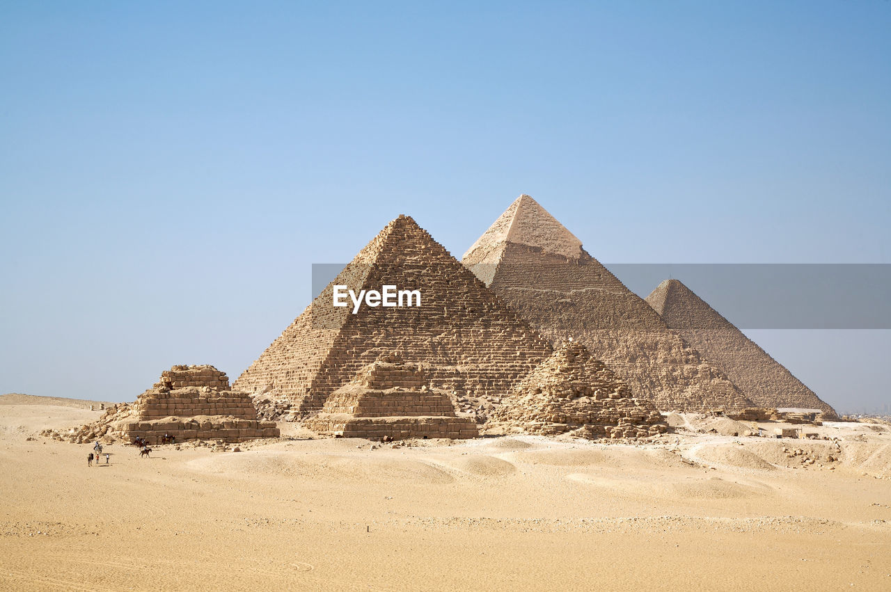 Pyramid against clear sky