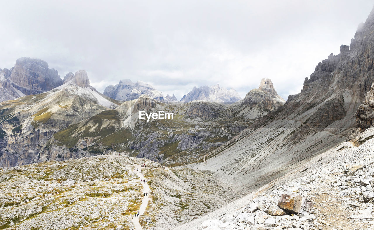 PANORAMIC VIEW OF MOUNTAINS AGAINST SKY