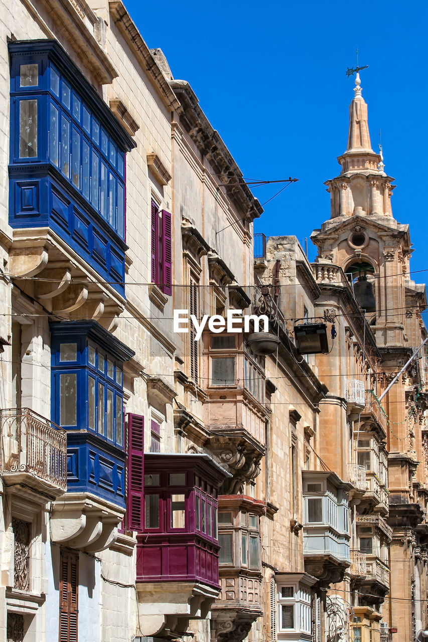 Valletta balconies in malta