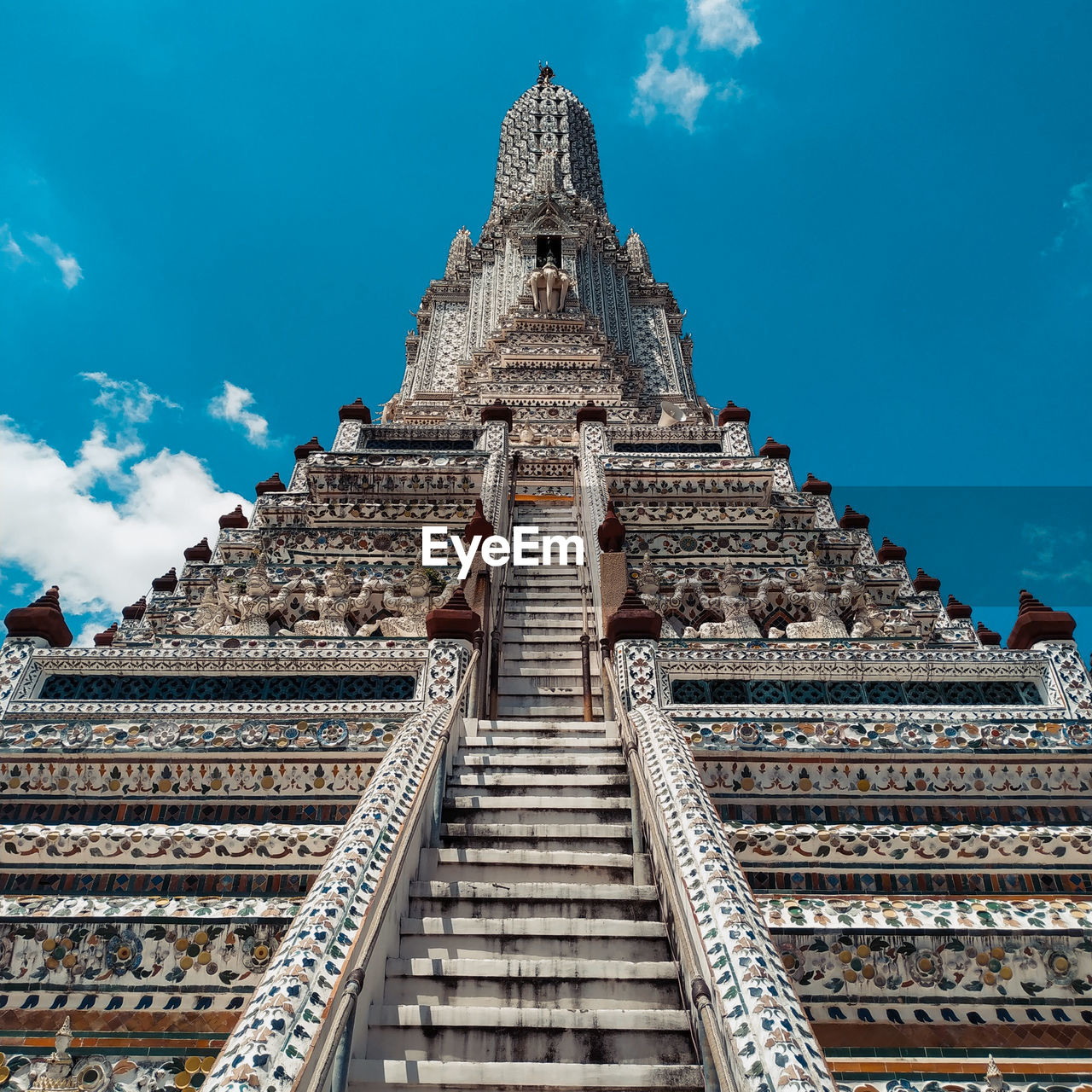 Low angle view of temple against sky