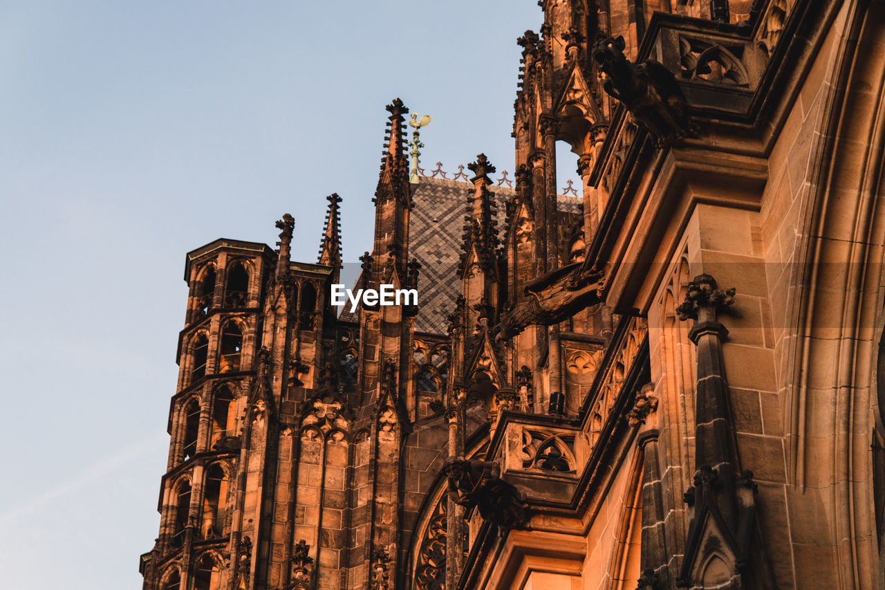 Low angle view of church against sky