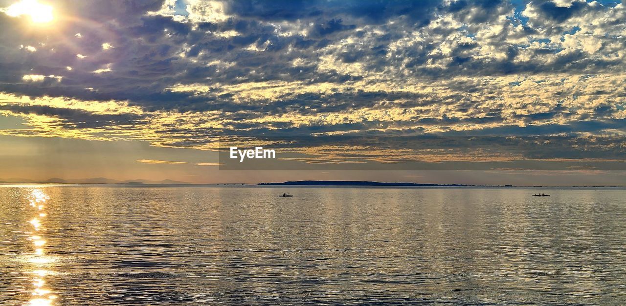 SCENIC VIEW OF SEA DURING SUNSET