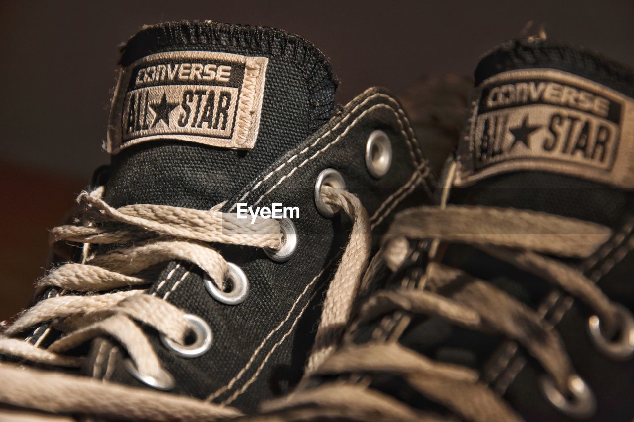 CLOSE-UP OF SHOES ON FLOOR