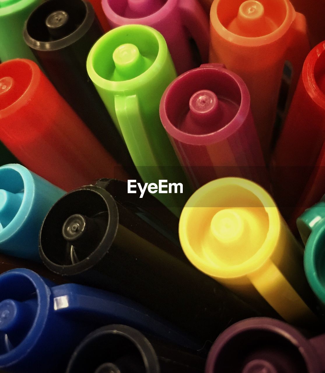 Full frame shot of multi colored felt tip pens