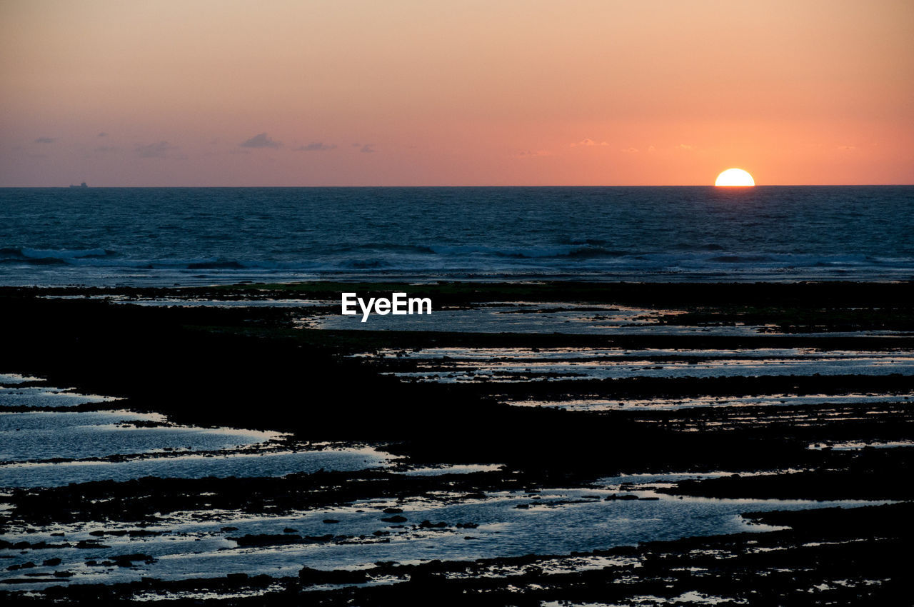 SUNSET OVER SEA