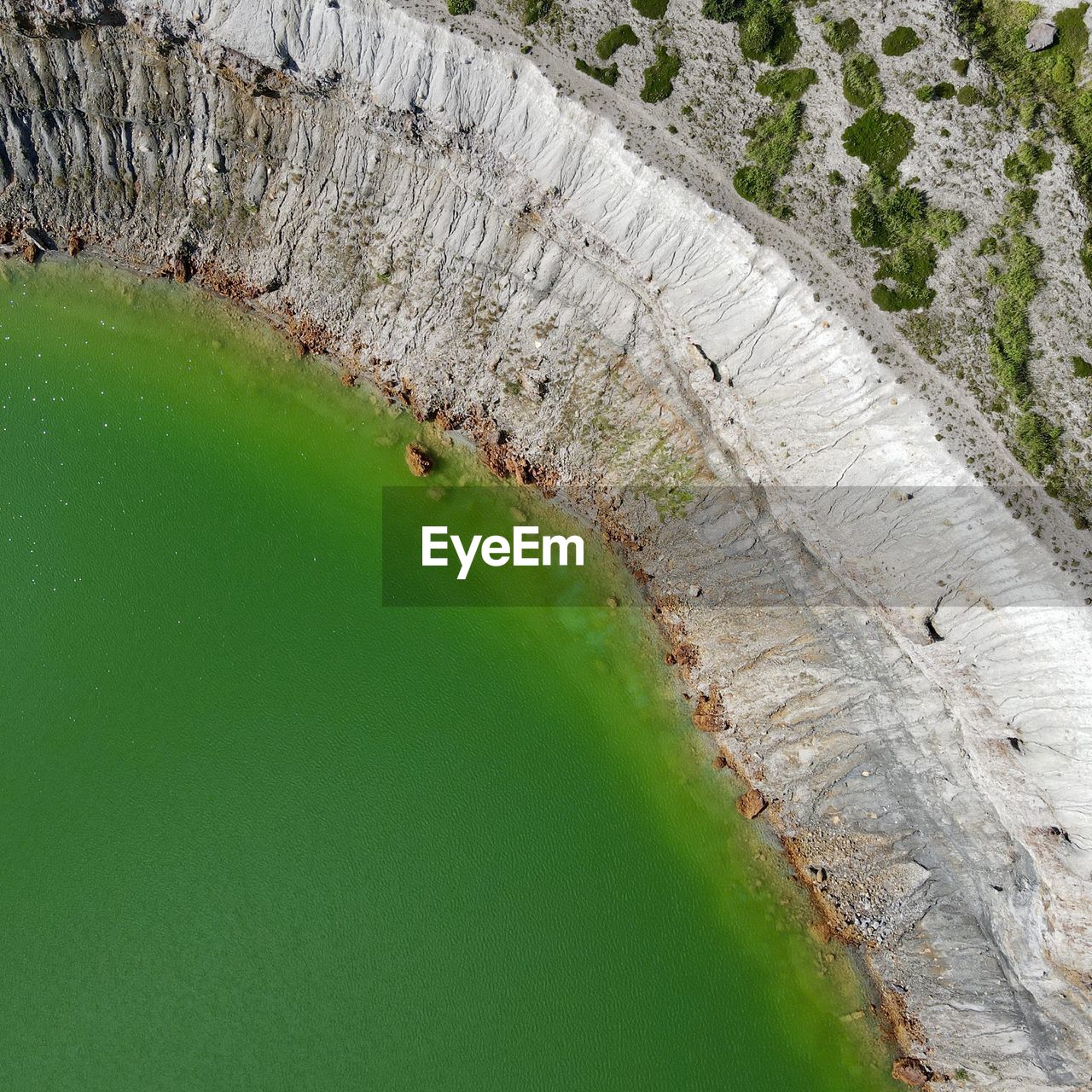 A crater lake in yamagata japan 