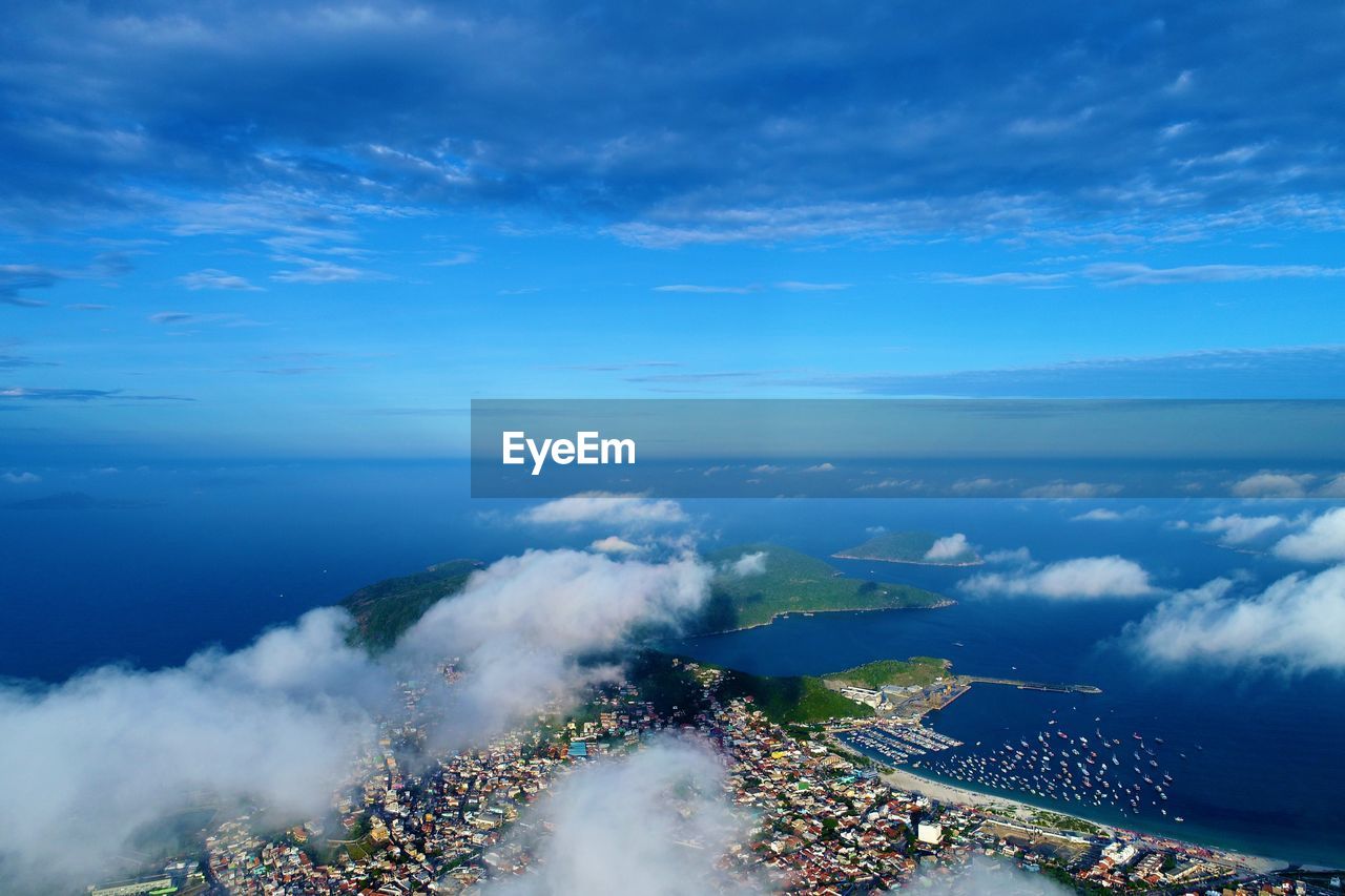 Aerial view of arraial do cabo, brazil