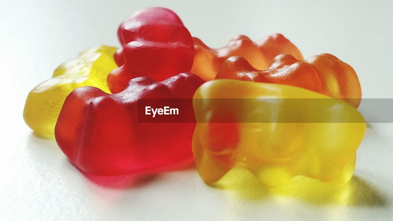 Close-up of candies on table