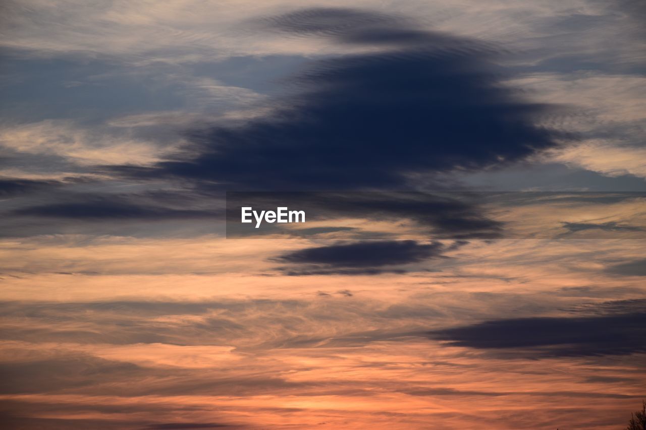 LOW ANGLE VIEW OF DRAMATIC SKY DURING SUNSET