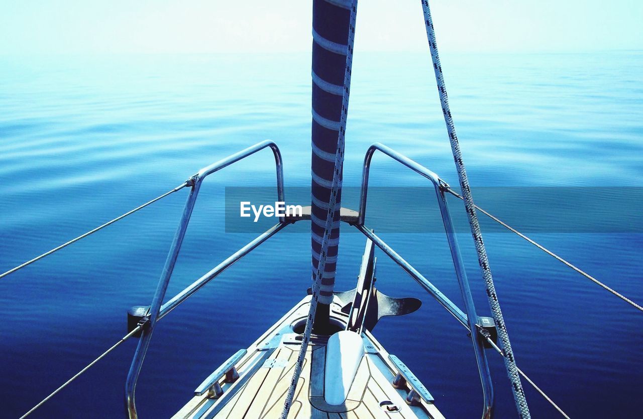 Boats sailing in sea