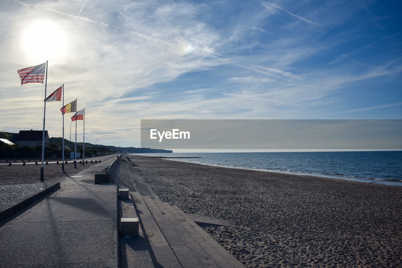 Historic beach called omaha beachfrom the battle of the normandy landings 