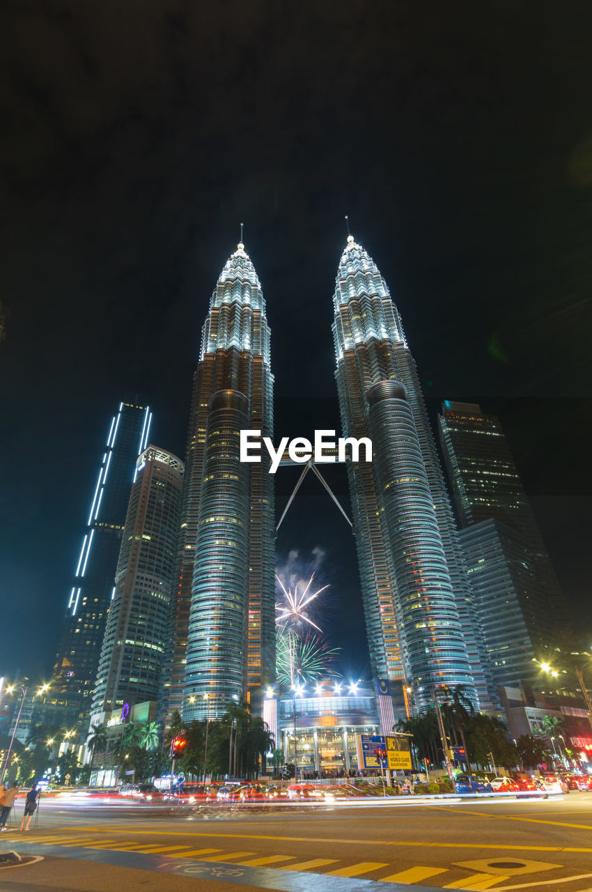 ILLUMINATED BUILDINGS AT NIGHT