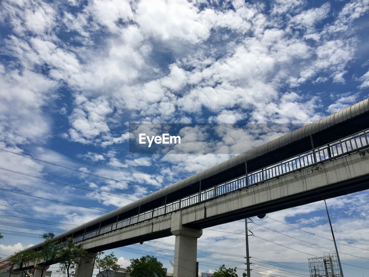 Low angle view of bridge against sky