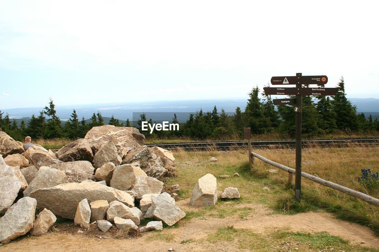 ROCKS ON FIELD