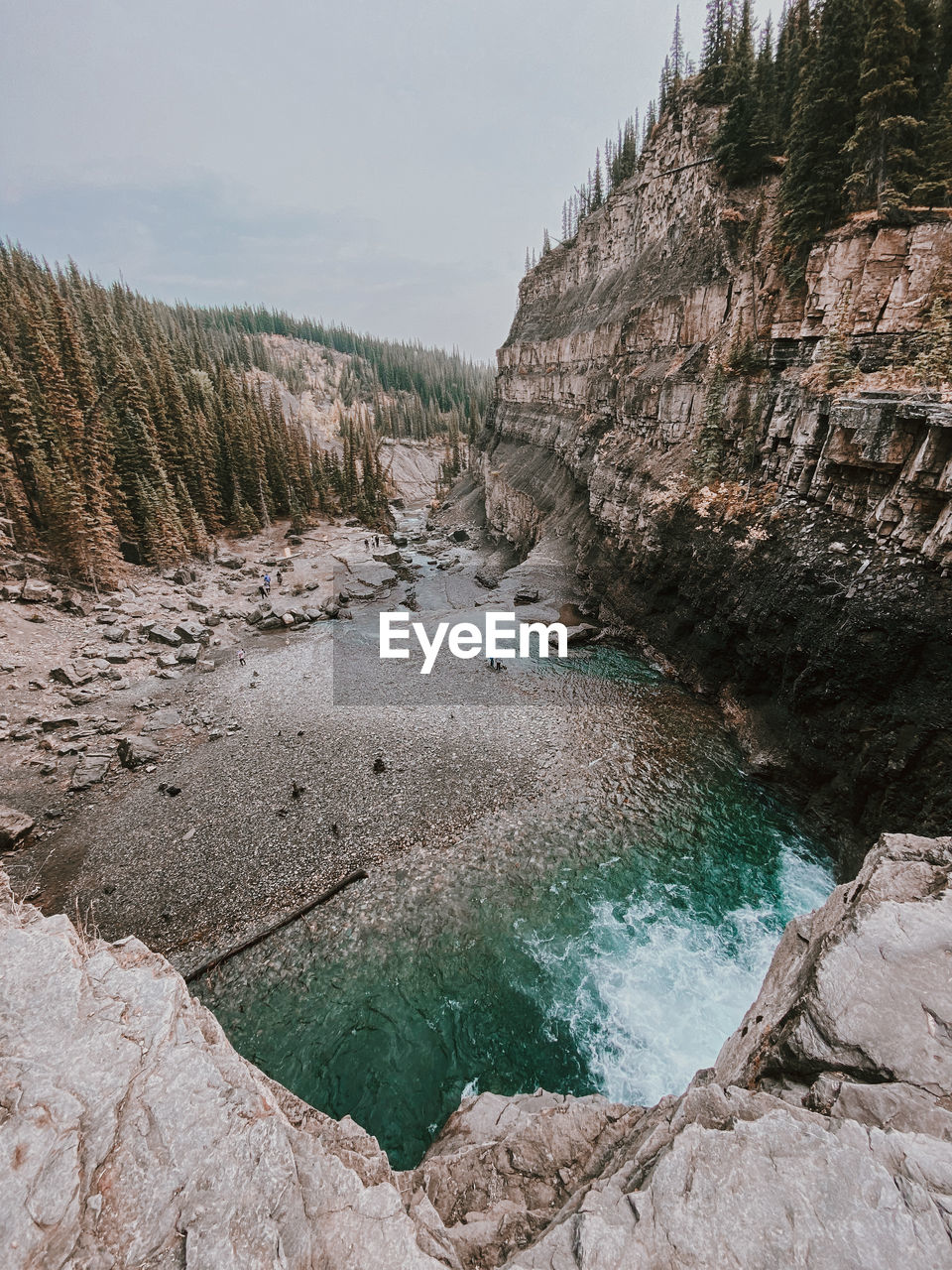 Scenic view of rocky mountains against sky