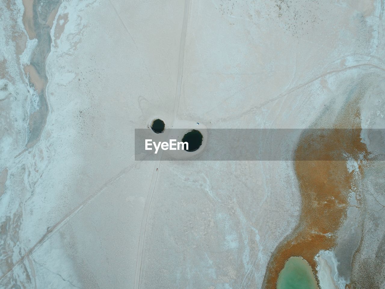 Aerial view of desert