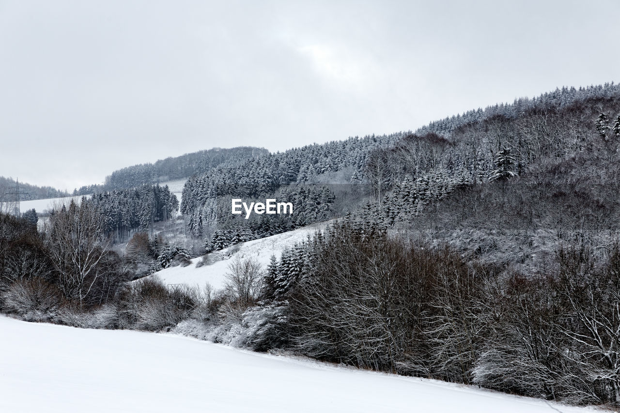 Snow landscape in germany