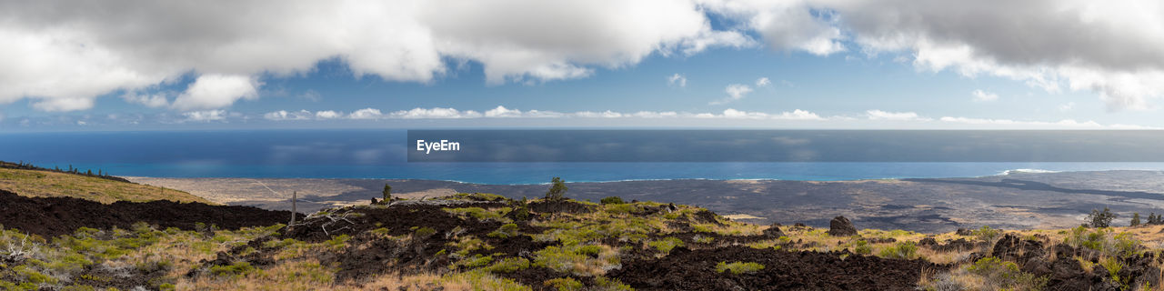 Panoramic view of sea against sky