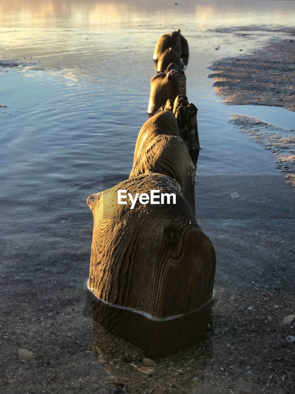 FULL FRAME SHOT OF ROCKS ON WET SHORE