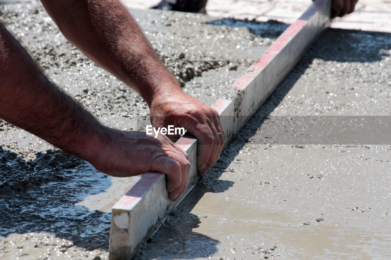 Man working at construction site