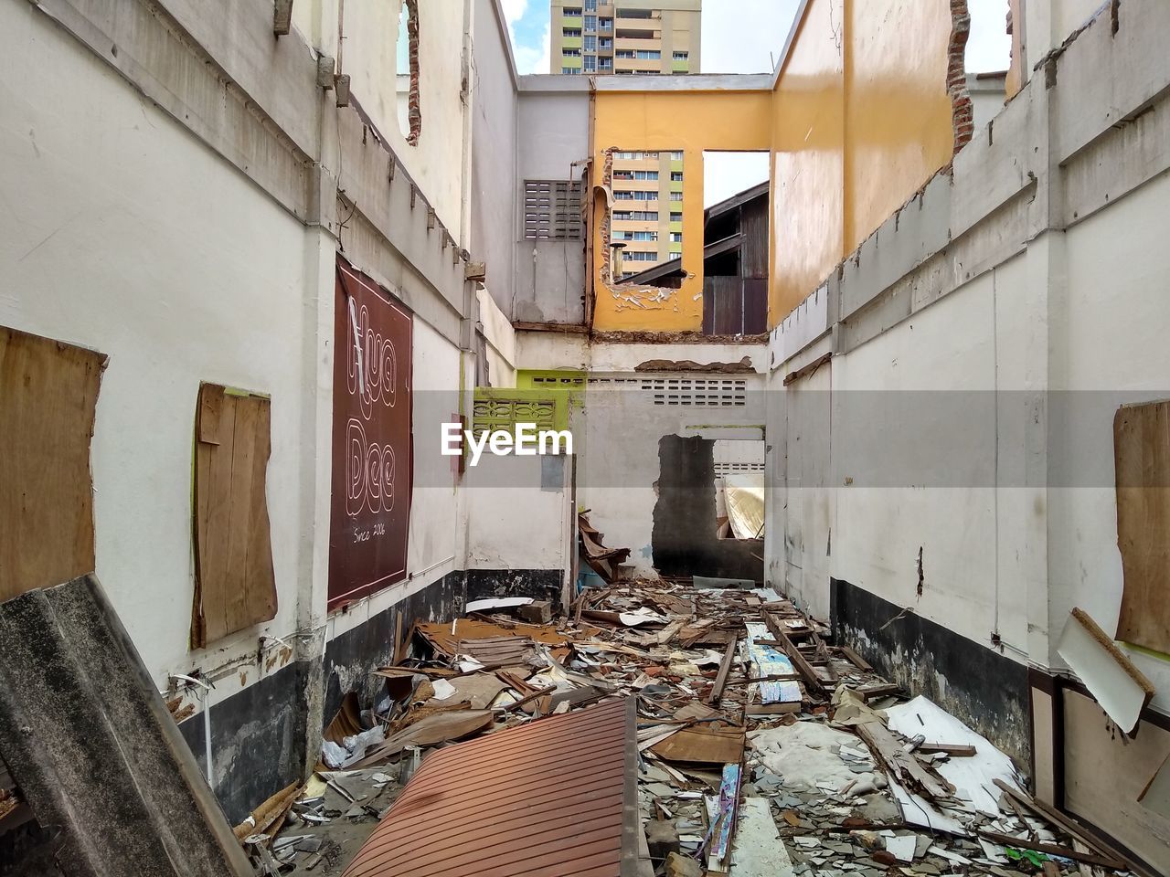 INTERIOR OF ABANDONED HOUSE