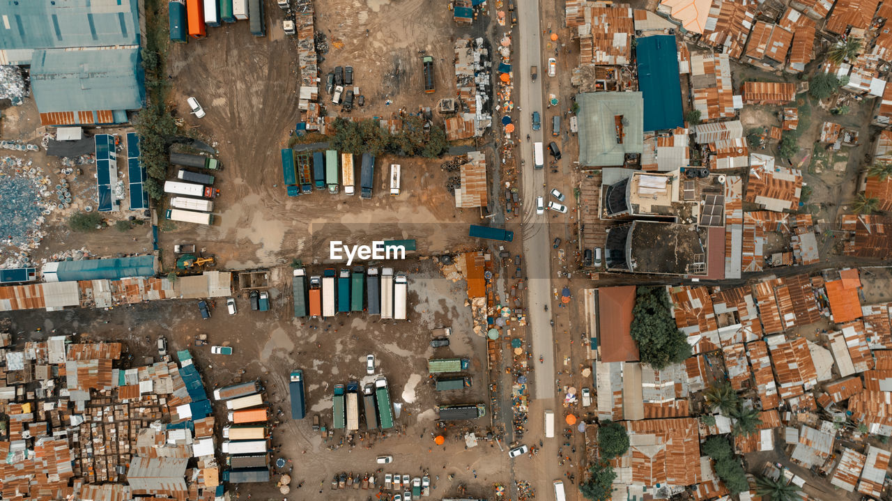 Aerial view of the industrial area in dar es salaam