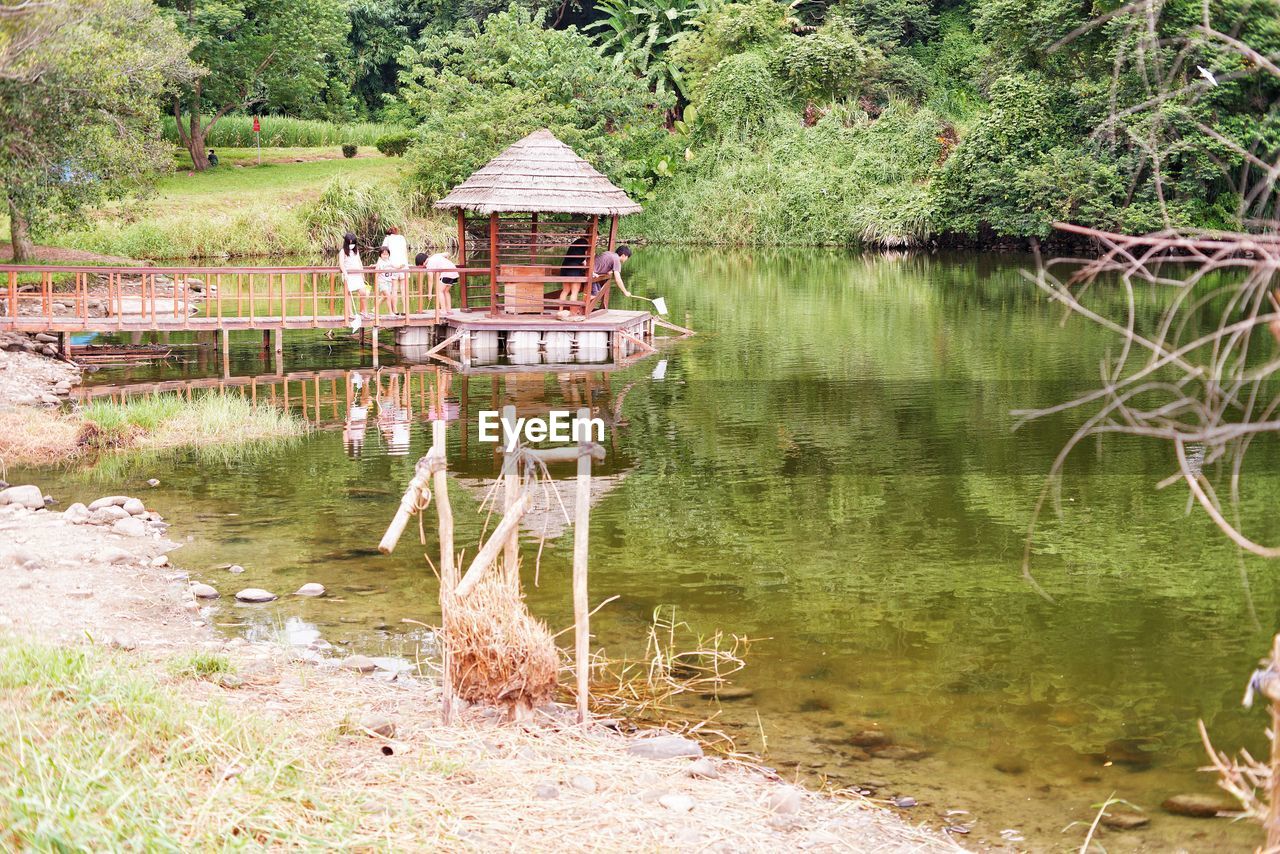 GAZEBO IN LAKE