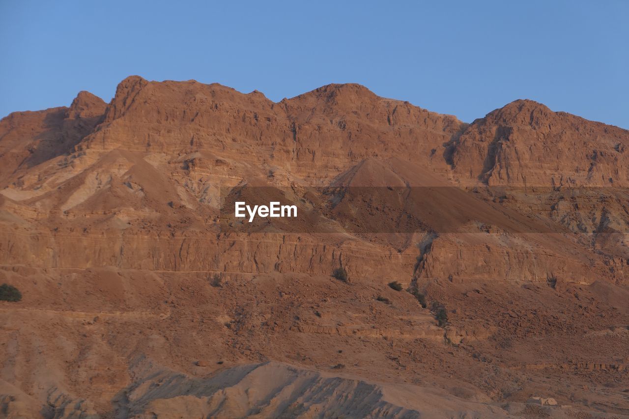 Scenic view of desert against sky