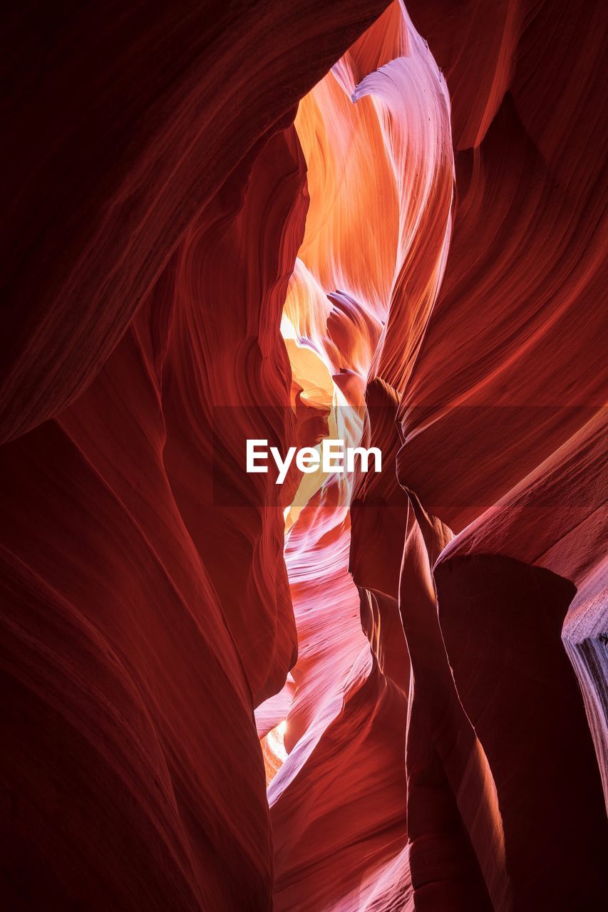 LOW ANGLE VIEW OF ROCK FORMATION