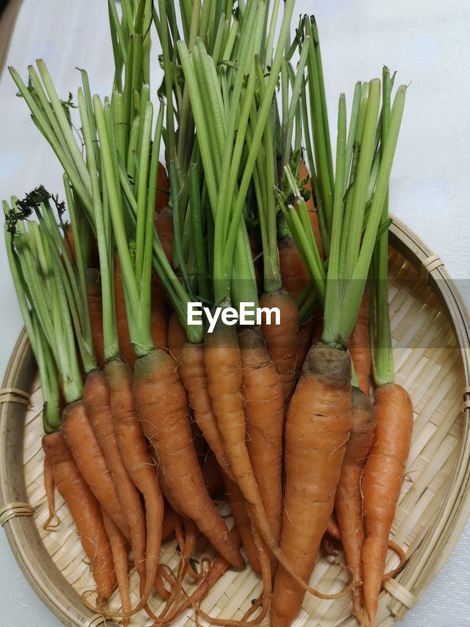 High angle view of vegetables in market