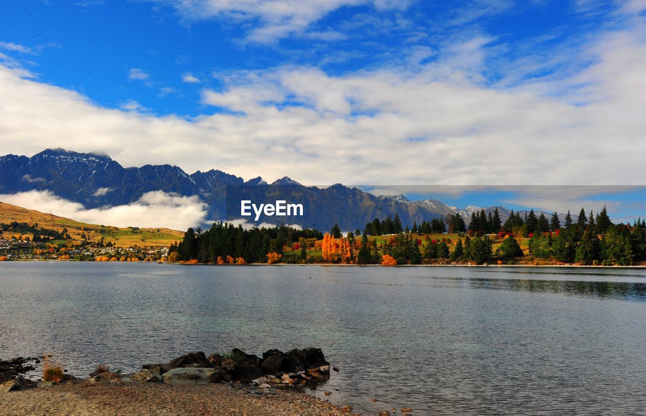 SCENIC VIEW OF TREE MOUNTAINS AGAINST SKY