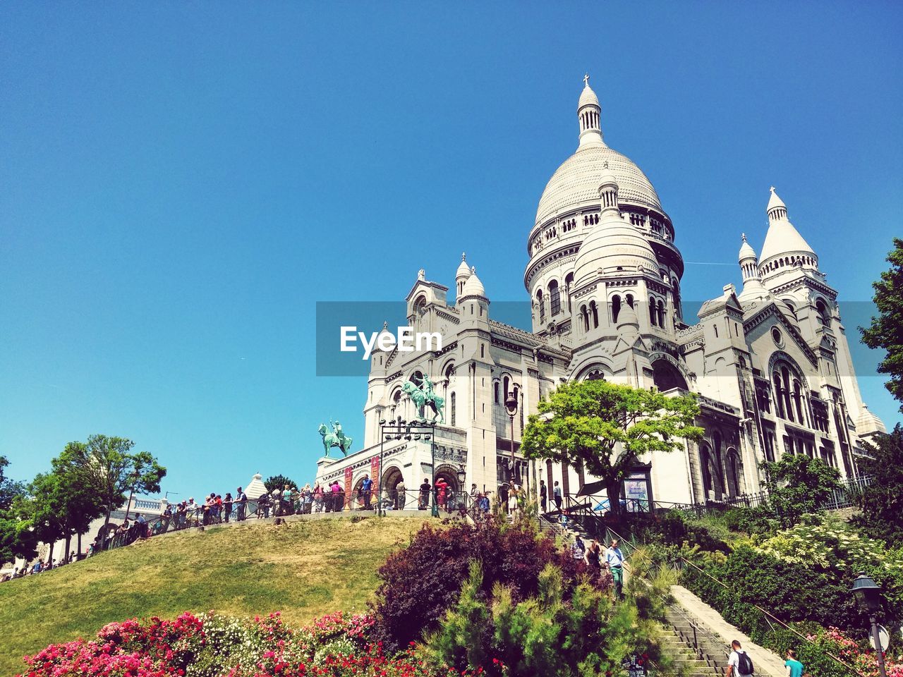 Low angle view of basilique du sacre coeur