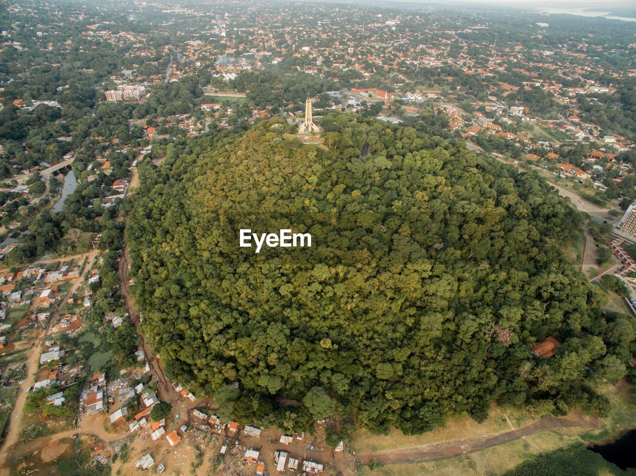 High angle view of cityscape