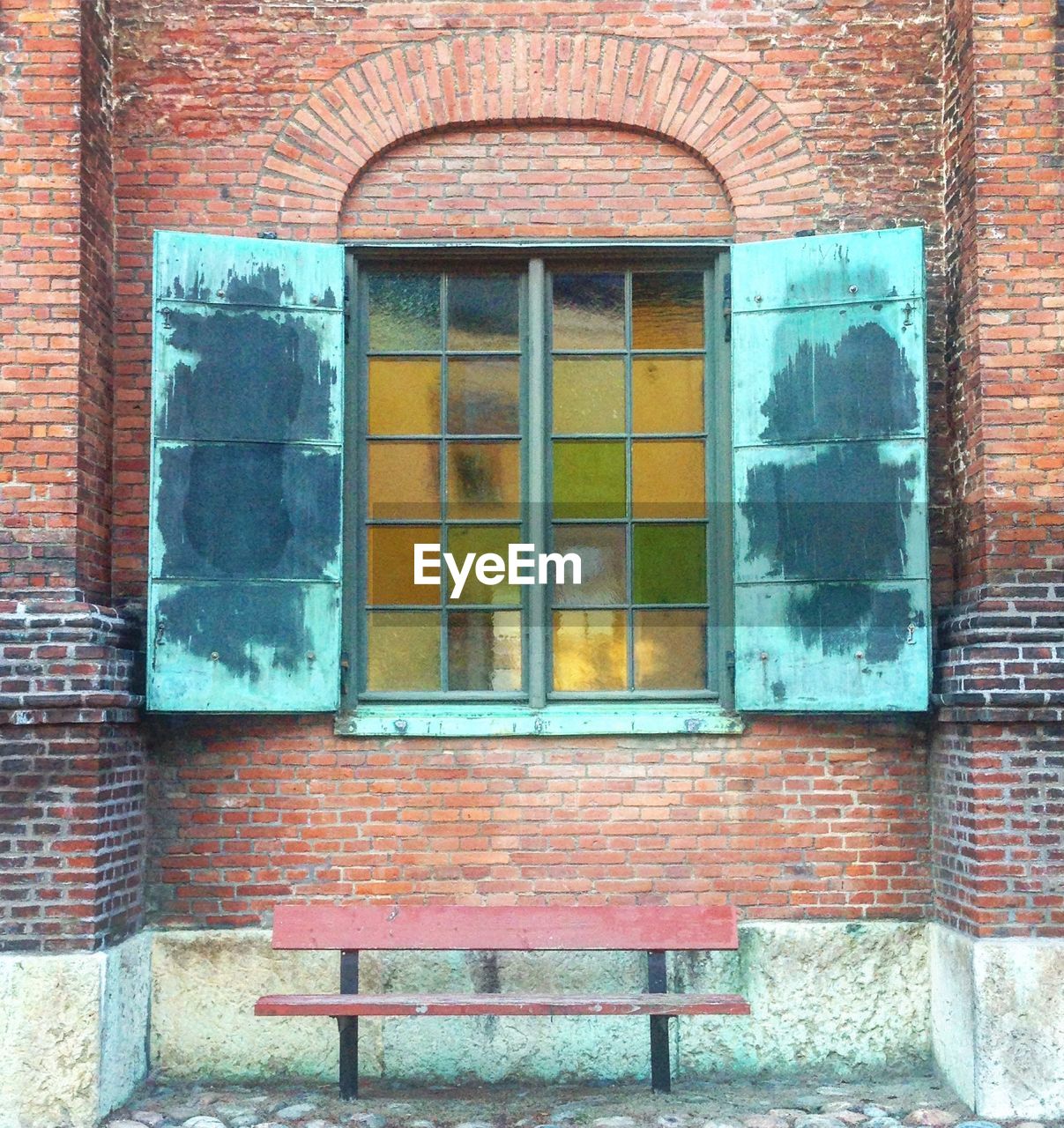 Open window of building