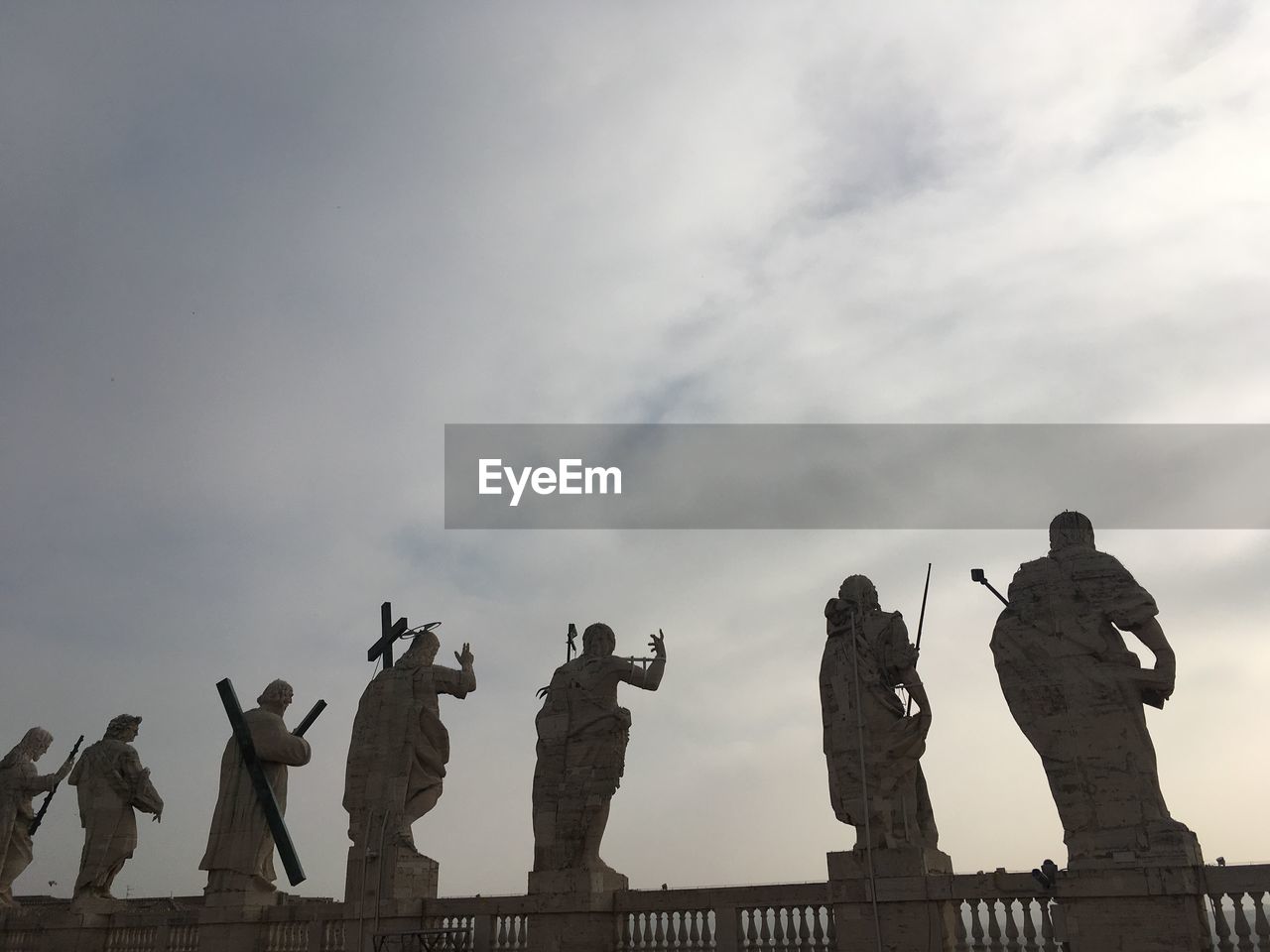 LOW ANGLE VIEW OF STATUES