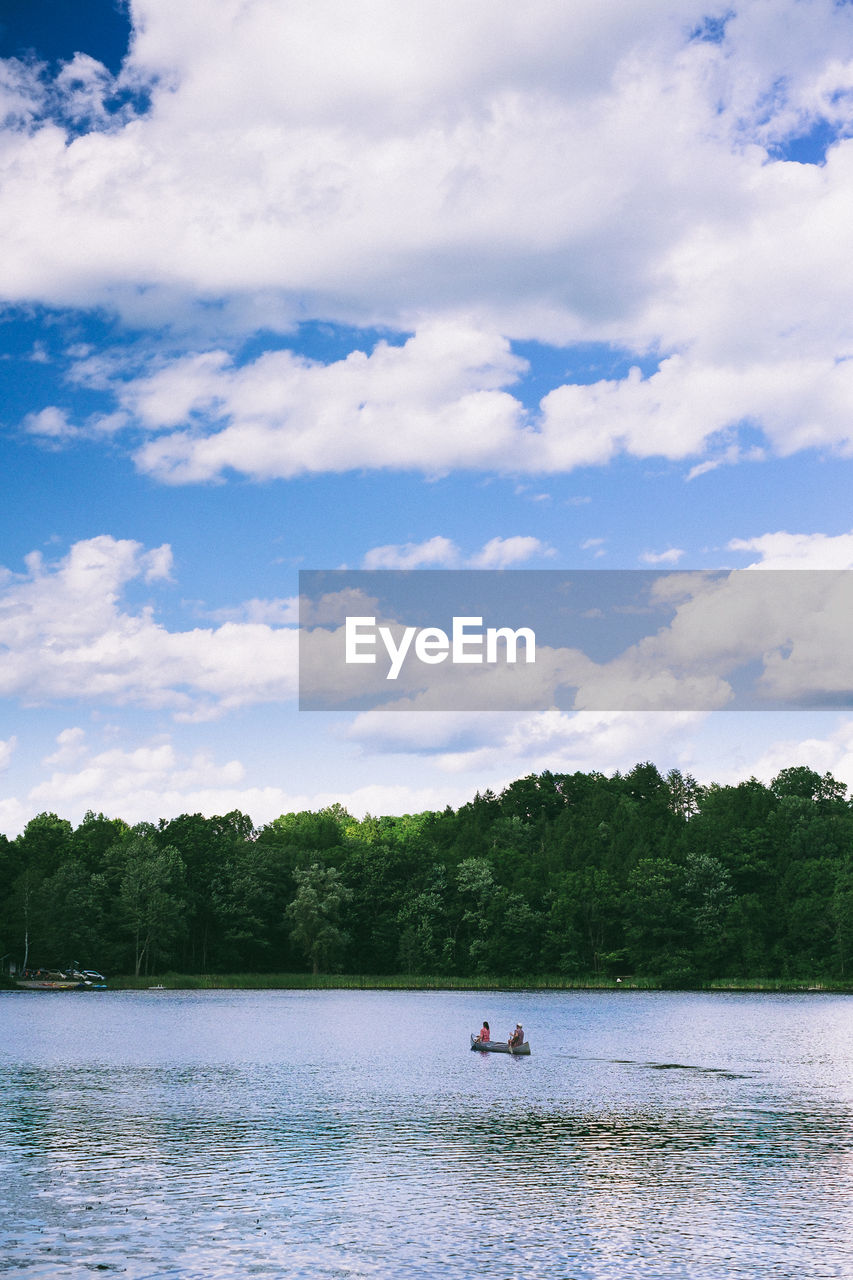Scenic view of river against sky