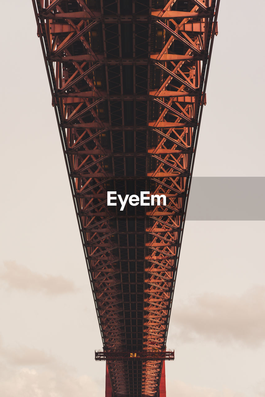 Low angle view of bridge against sky