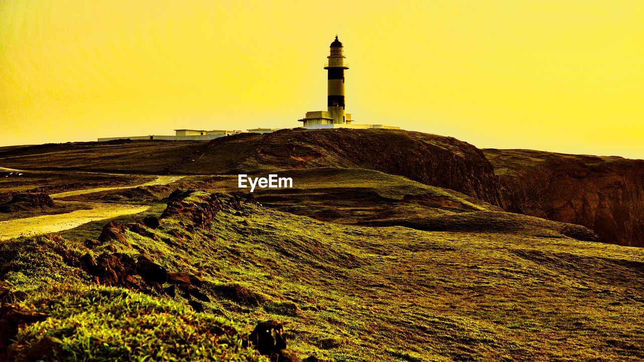 Lighthouse at sunset
