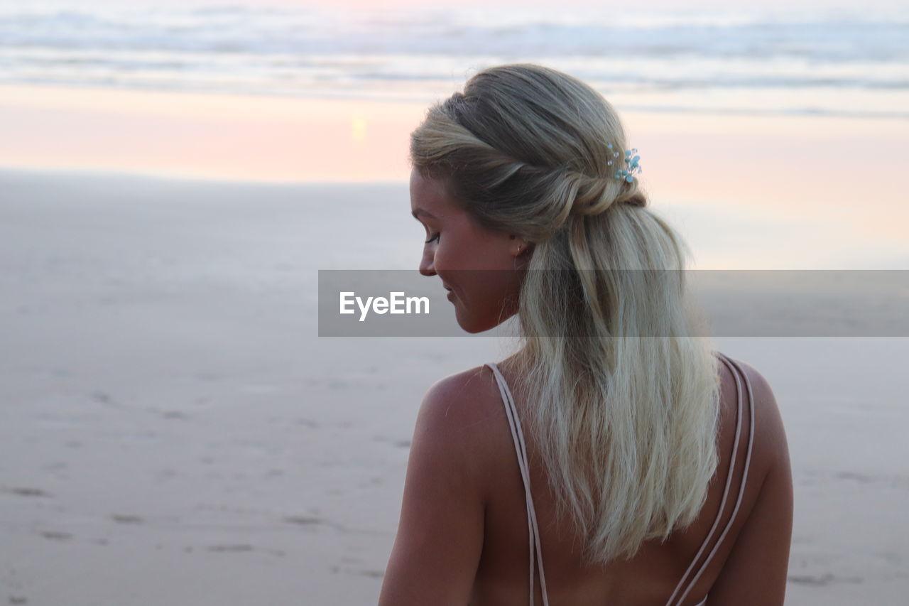 Beautiful woman on beach