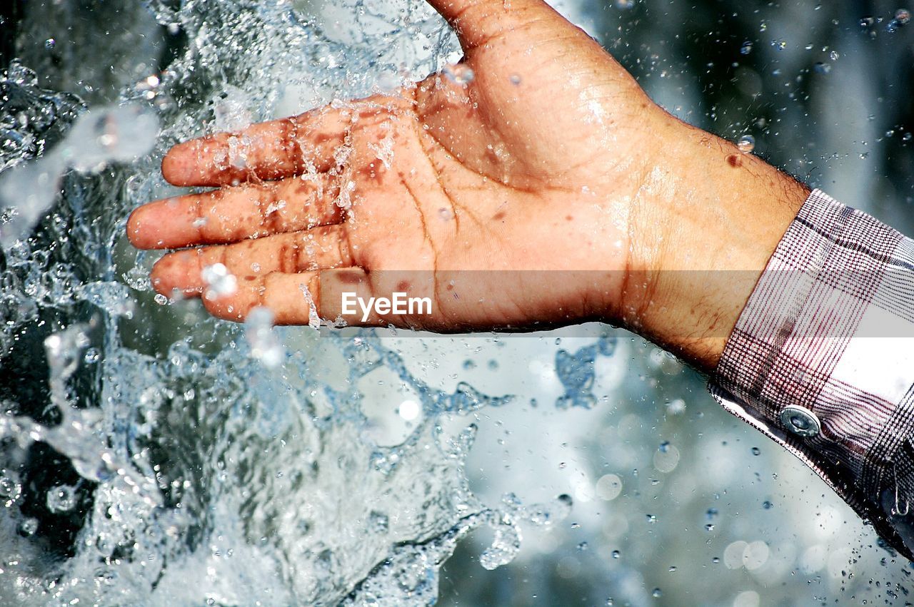 Close-up of woman in water