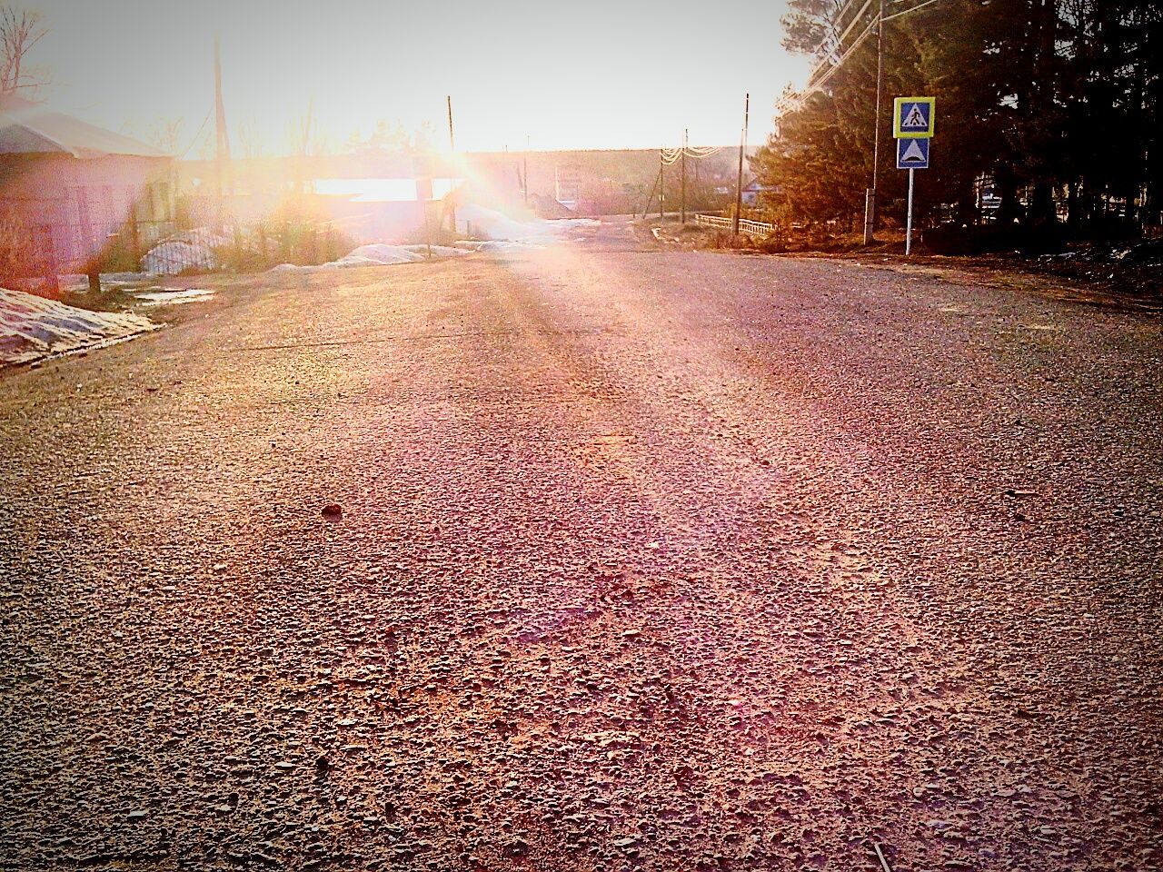 WALKWAY AT SUNSET