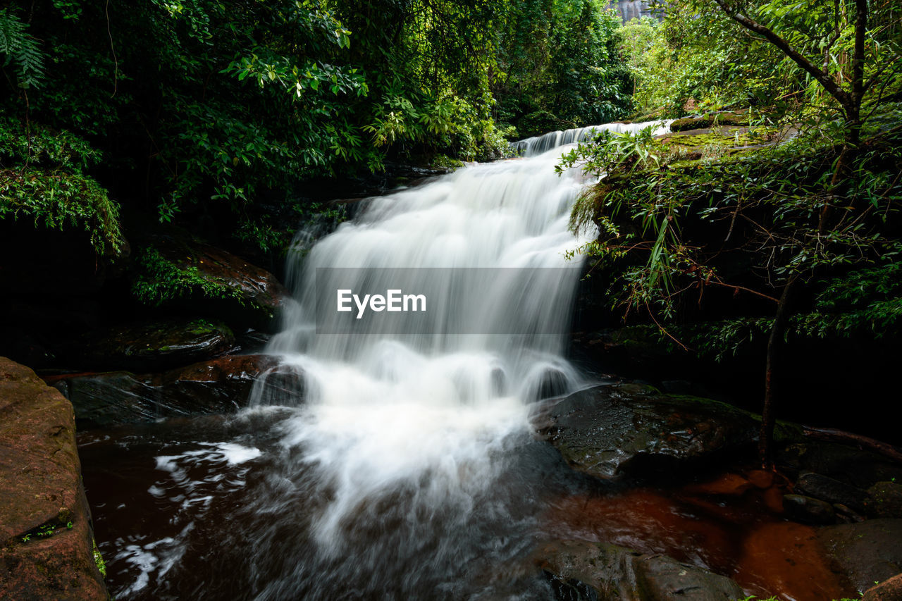 SCENIC VIEW OF WATERFALL