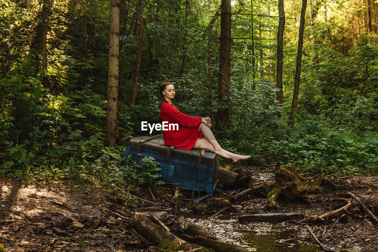 PORTRAIT OF A WOMAN IN FOREST