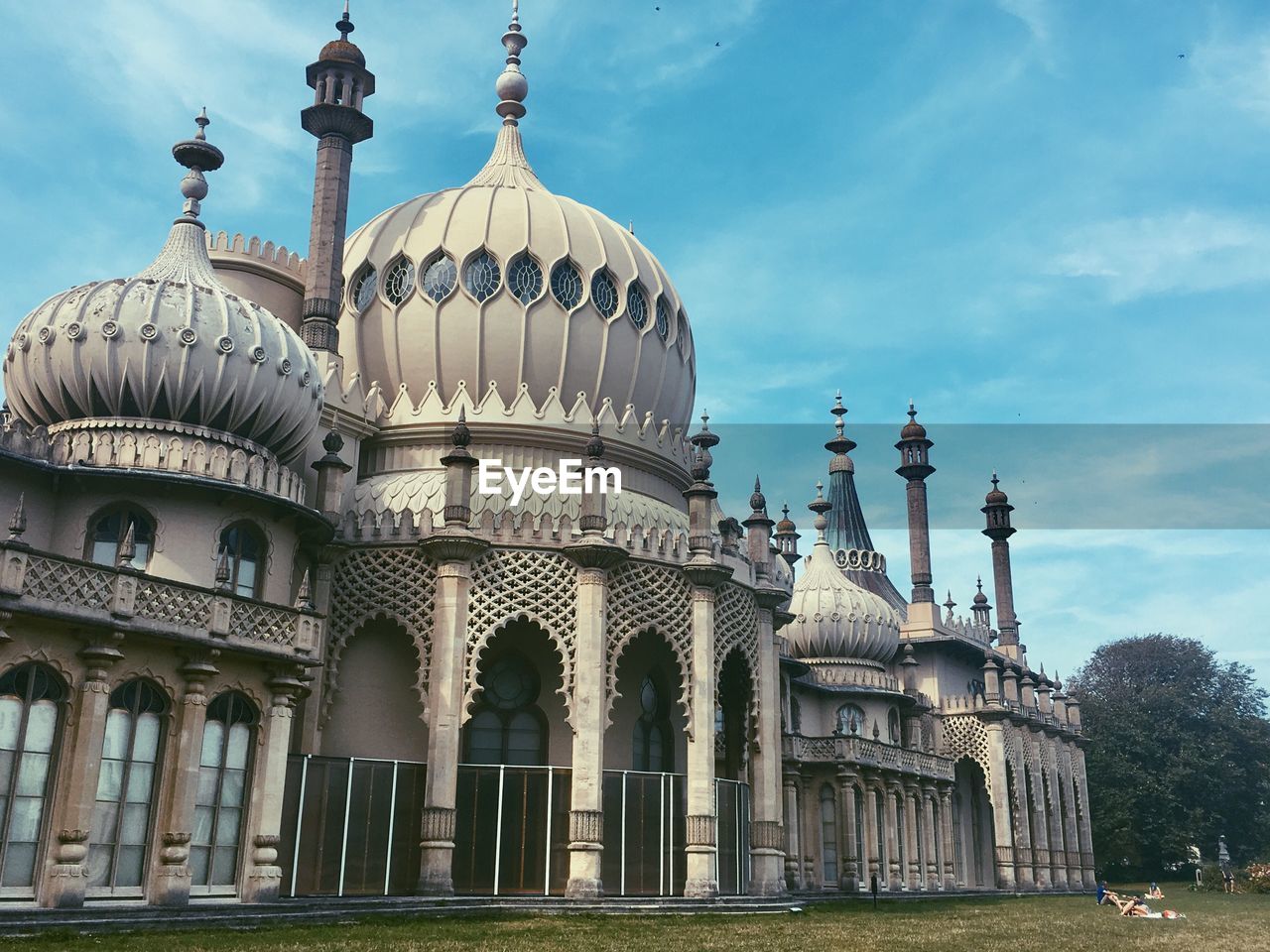 Low angle view of historical building against sky