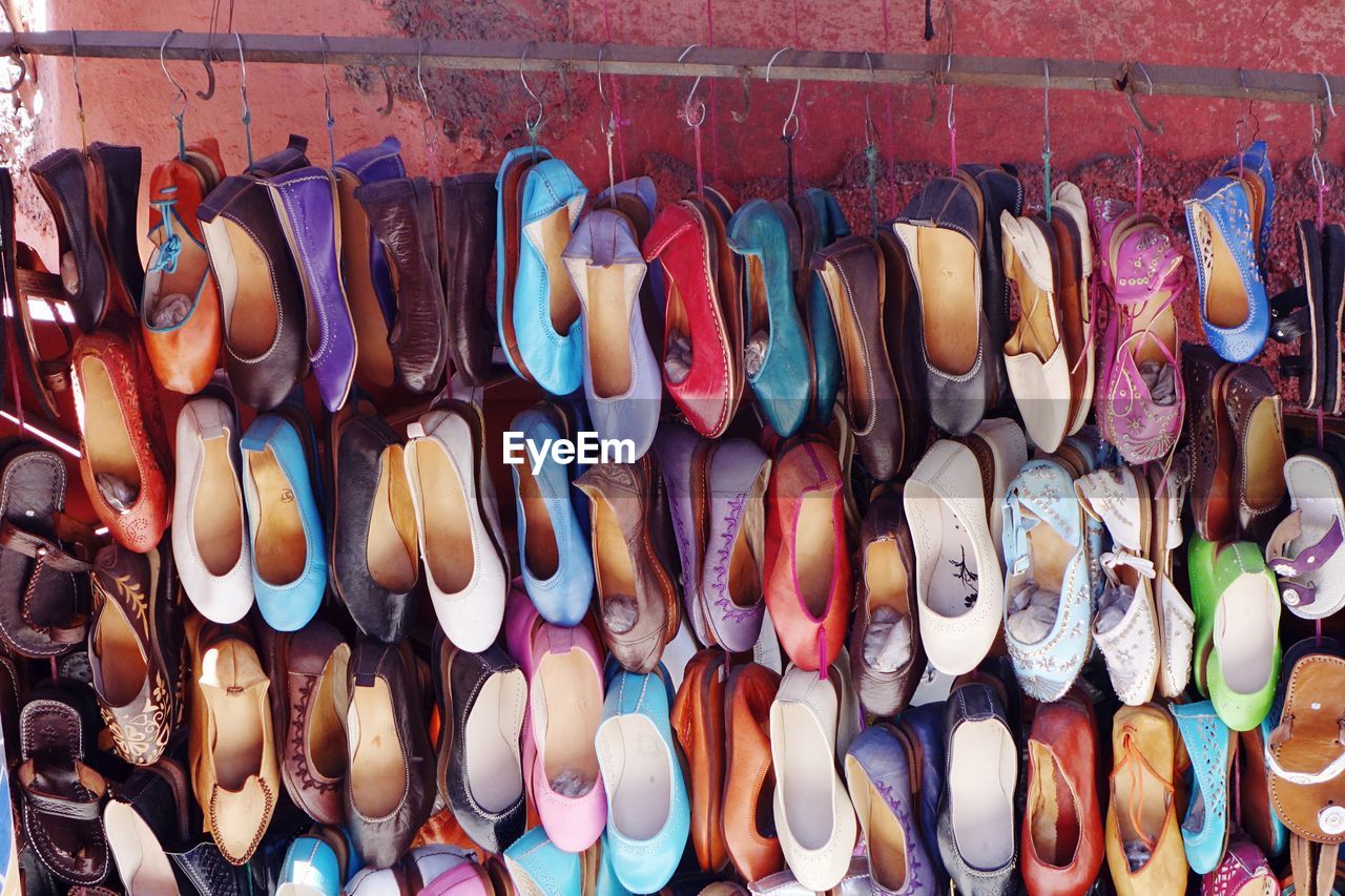 Shoes for sale at market