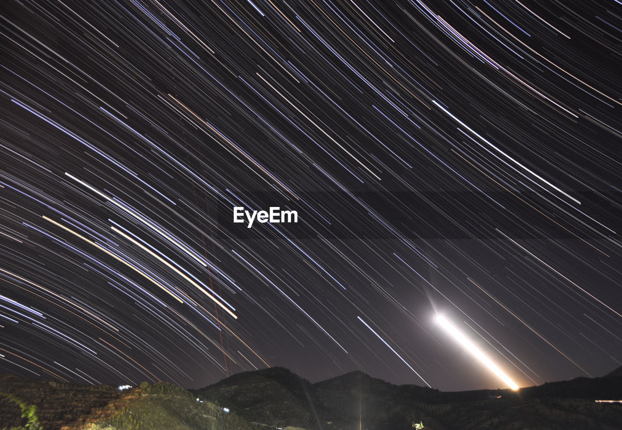 Scenic view of star field at night